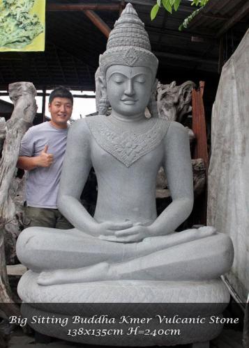 13-Big-Sitting-Buddha-Kmer-Vulcanic-Stone